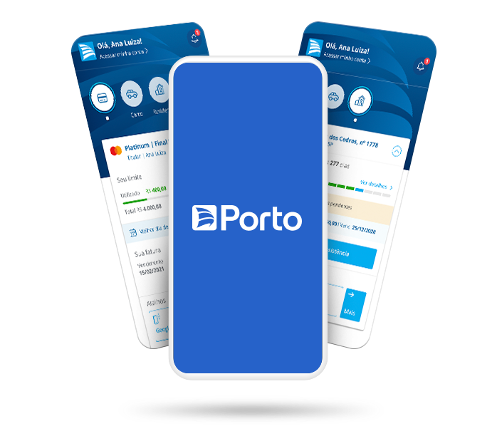 Baixe o Novo App Porto e gerencie todos os seus produtos em um só lugar.