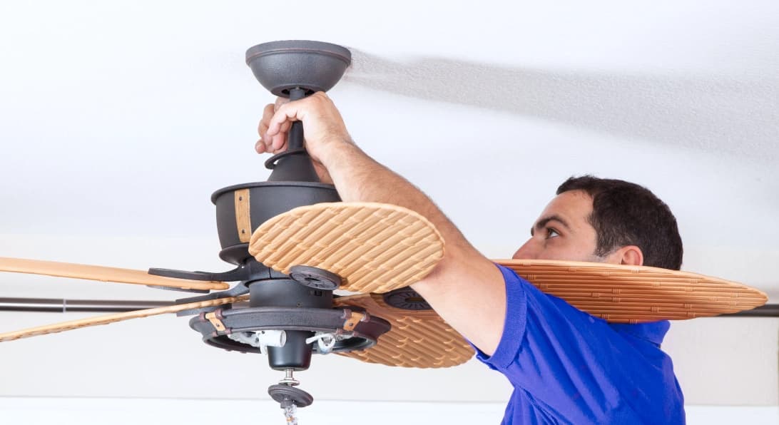 Instalação de ventilador